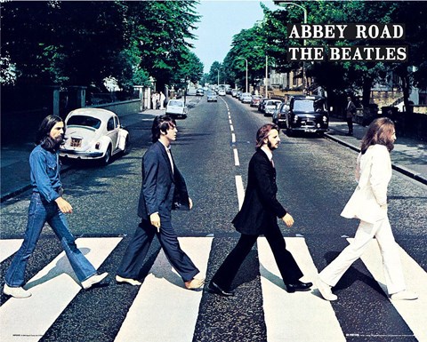 Framed Beatles Abbey Road Print