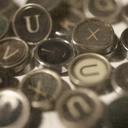 Framed Typewriter 02 Royal keys 3 Print