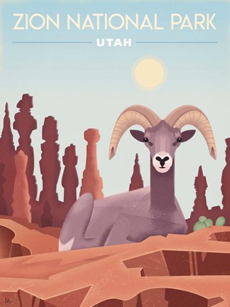 Framed Zion National Park Print