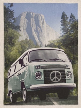 Framed Vans Across America: Peace Print
