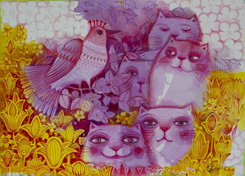 Framed Pink Morning Print