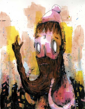 Framed His Beard Had A Mind Print