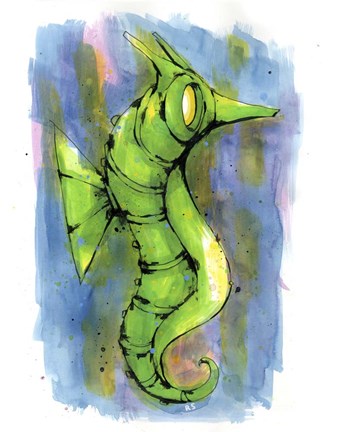 Framed Seahorse Print