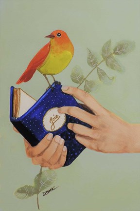 Framed Livre De Joie Print