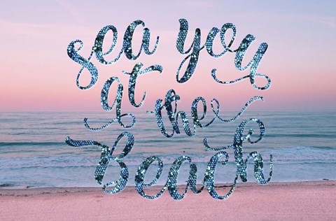 Framed Sea You at the Beach Print
