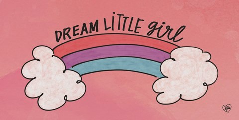 Framed Dream Little Girl Print
