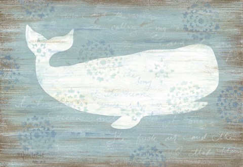 Framed Ocean Whale Print