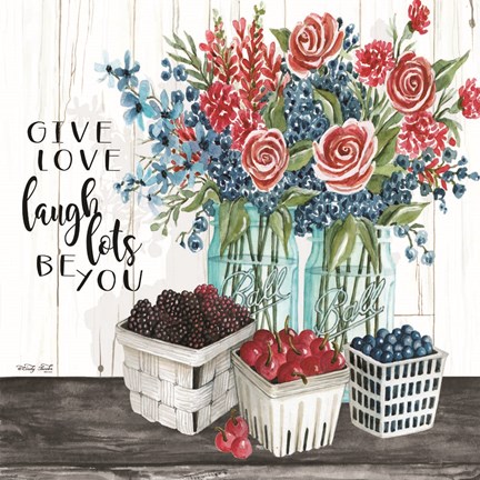 Framed Give Love - Laugh Lots - Be You Print