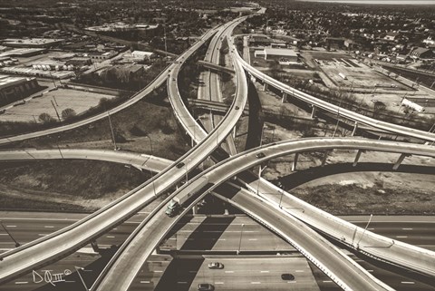 Framed Highway Crossing Print