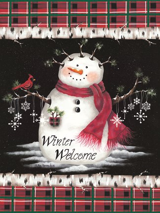 Framed Winter Welcome Print