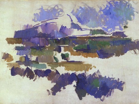 Framed Mon Sainte-Victoire, Seen from Lauves Print