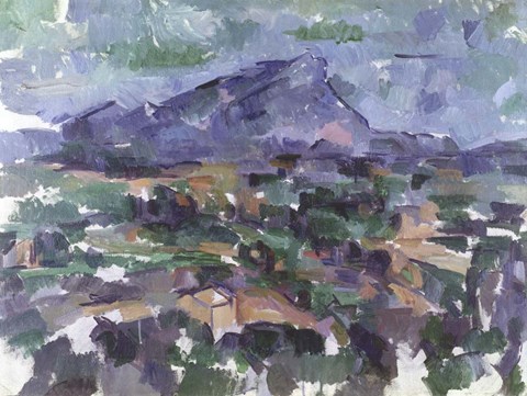 Framed Montagne Sainte-Victoire, 1904-06 Print