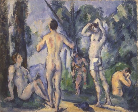 Framed Bathers, 1890 Print