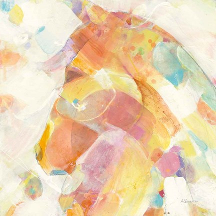 Framed Kaleidoscope Horse II Print