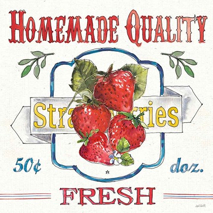 Framed Fruit Stand V Print