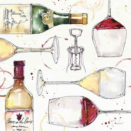 Framed Oaked and Aged II Print