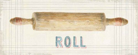 Framed Floursack Kitchen Sign II Print