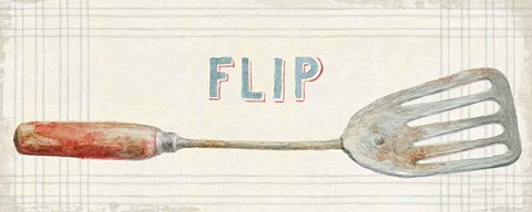 Framed Floursack Kitchen Sign I Print