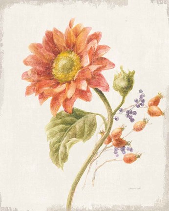 Framed Floursack Autumn II v2 Print