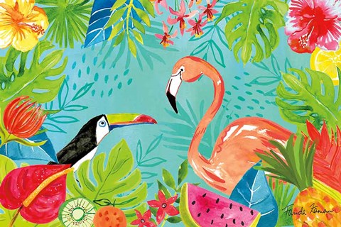 Framed Tutti Frutti III Print