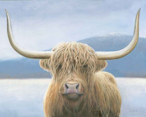 Framed Highland Cow v2 Print