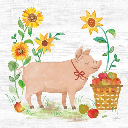 Framed Farm Market IV Print