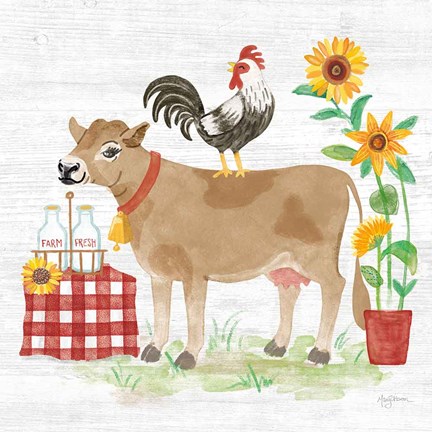 Framed Farm Market II Print