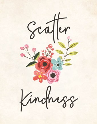 Framed Scatter Kindness Print