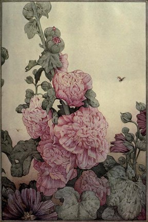 Framed Garden Fantasy IV Print