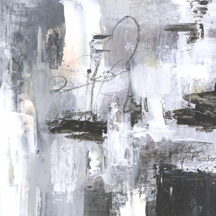 Framed Cinder Composition I Print