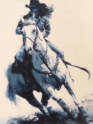 Framed Mood Indigo II Print