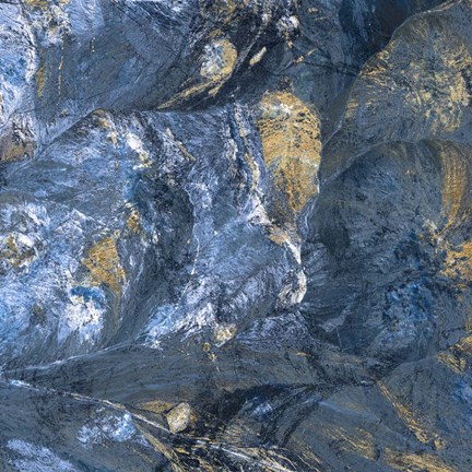 Framed Gilded Indigo II Print