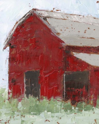 Framed Big Red Barn II Print