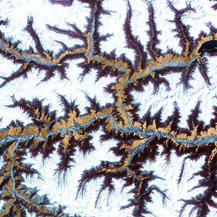 Framed Himalayas III Print