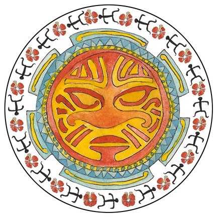 Framed Undersea Luau I Print