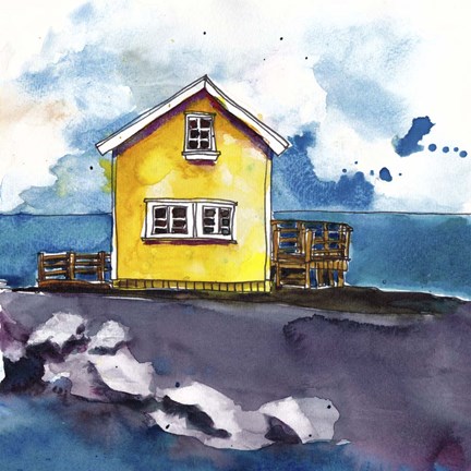 Framed Cabin Scape I Print