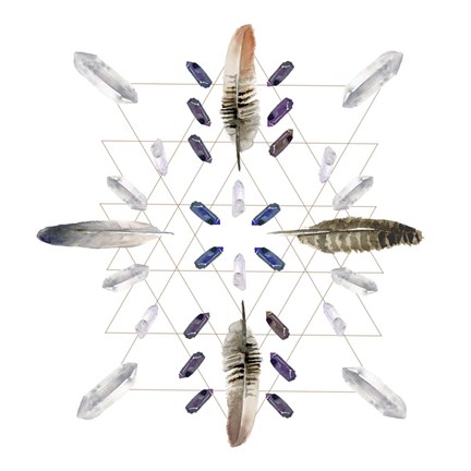 Framed Crystal Matrix IV Print