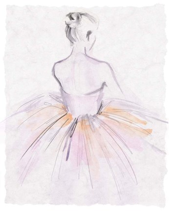 Framed Watercolor Ballerina II Print