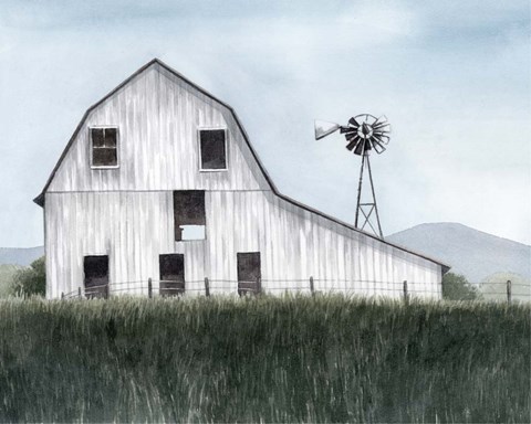 Framed Bygone Barn I Print