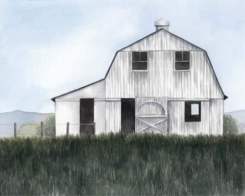 Framed Bygone Barn II Print