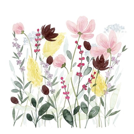 Framed May Posy I Print