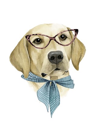 Framed Vogue Dog IV Print