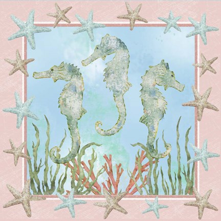 Framed Coastal Life I Print