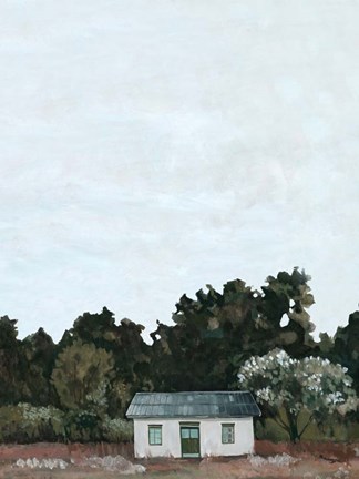 Framed Forest Cottage II Print