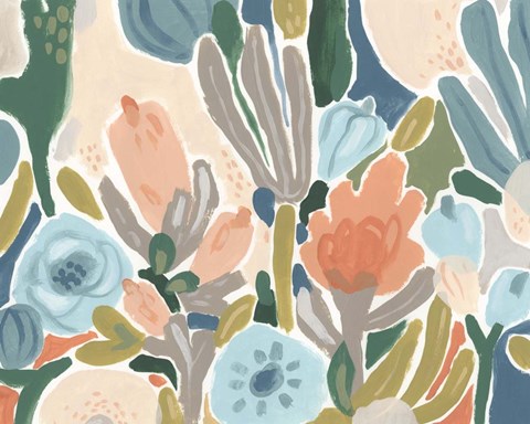 Framed Meadow Gala I Print