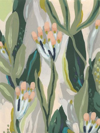 Framed Floral Impulse II Print