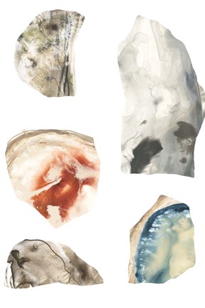 Framed Geode Segments IV Print