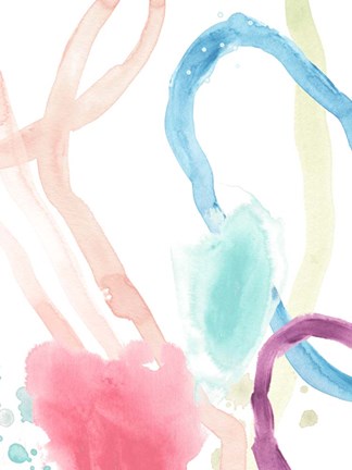 Framed Serpentine Rainbow I Print