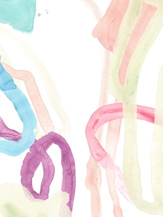 Framed Serpentine Rainbow IV Print