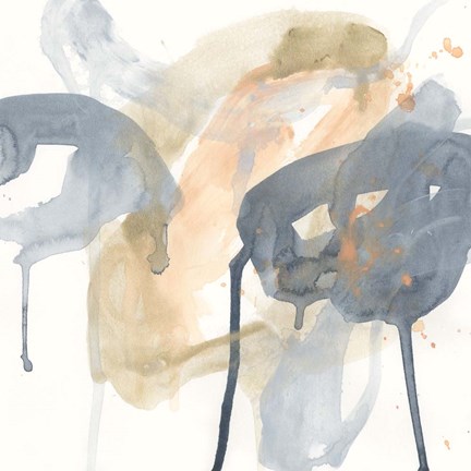 Framed Liquid Blueprint VIII Print